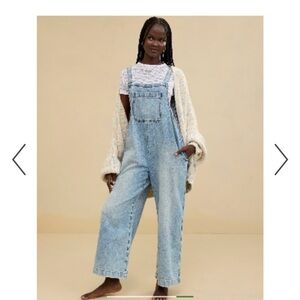 Aerie Light Blue Women's Denim Overalls